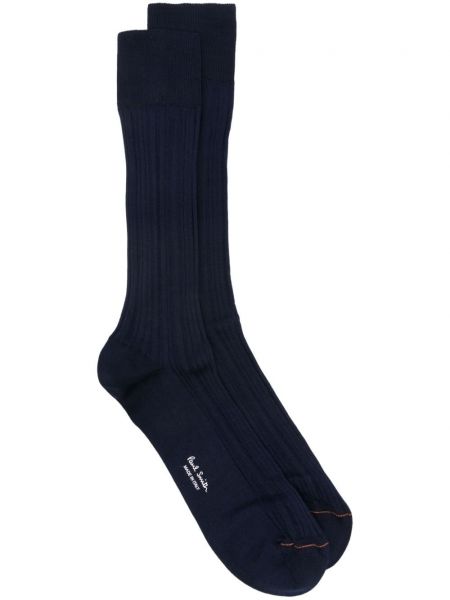 Чорапи с принт Paul Smith синьо