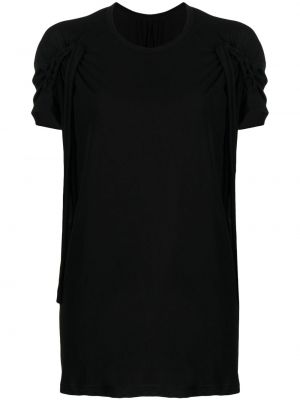 Плетена памучна тениска Yohji Yamamoto черно