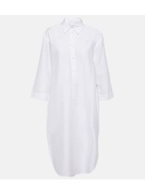 Sukienka midi bawełniana Max Mara biała