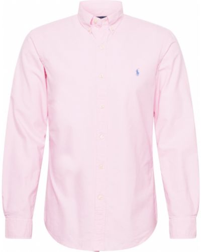 Slim fit priliehavá košeľa Polo Ralph Lauren ružová