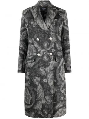 Kabát Versace sivá