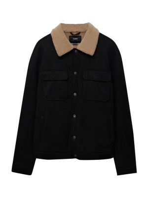 Usnjena jakna Pull&bear črna