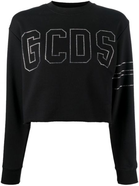 Sweatshirt mit spikes Gcds schwarz