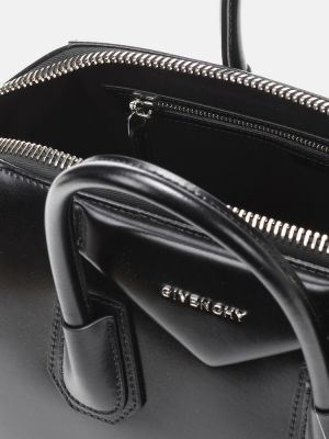Dabīgās ādas shopper soma Givenchy melns