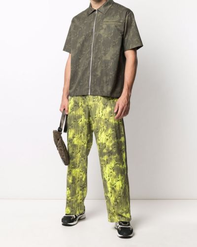 Camisa con estampado con estampado abstracto Paria Farzaneh verde