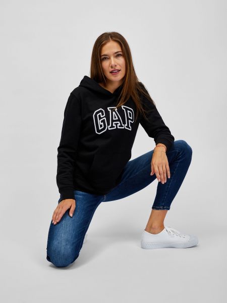 Dugi sweatshirt Gap crna