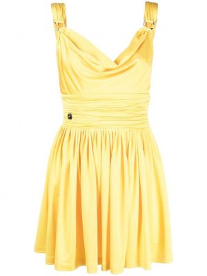 Mini šaty Philipp Plein žltá