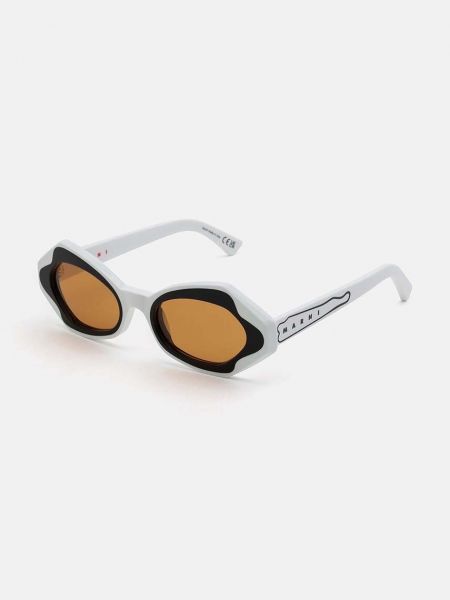 Okulary przeciwsłoneczne Marni białe