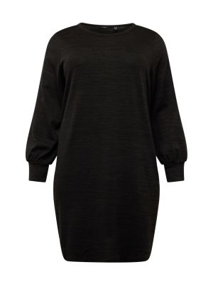 Μελανζέ φόρεμα Vero Moda Curve μαύρο
