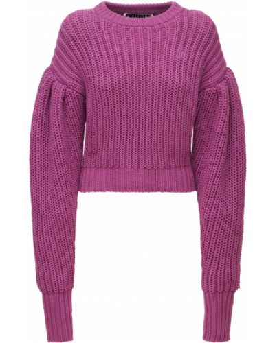 Sweter bawełniany Rotate, różowy