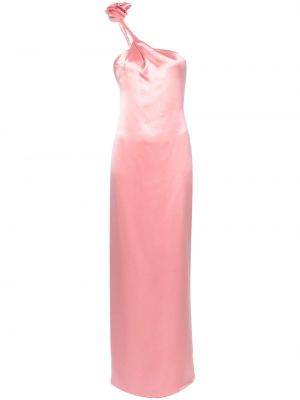 Hedvábné večerní šaty Magda Butrym růžové