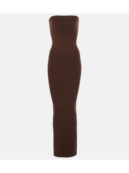 Jersey jersey klänning Wolford beige