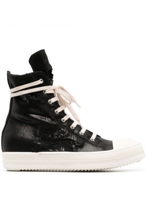 Blonder snøring sneakers Rick Owens Drkshdw svart