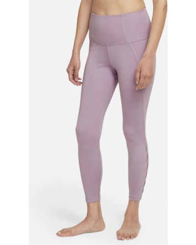 Leggings de cintura alta calados Nike rosa