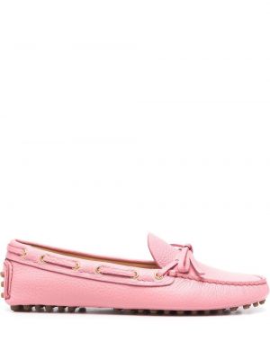 Δερμάτινα loafers Car Shoe ροζ