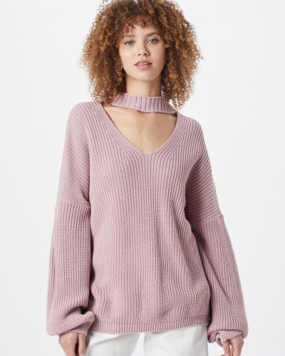 Пуловер In The Style розово