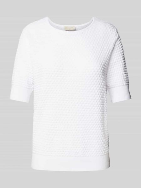 Dzianinowy sweter Free/quent biały