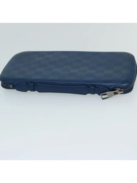 Bolso clutch de cuero retro Louis Vuitton Vintage azul
