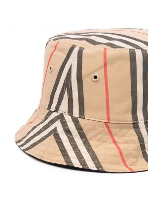 Kostkovaný klobouk Burberry hnědý