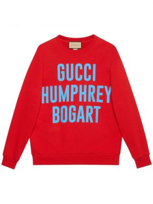 Trykt sweatshirt Gucci rød