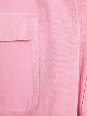 Giacca di jeans Bershka rosa