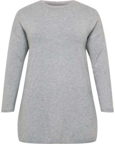 Меланжов пуловер Vero Moda Curve сиво