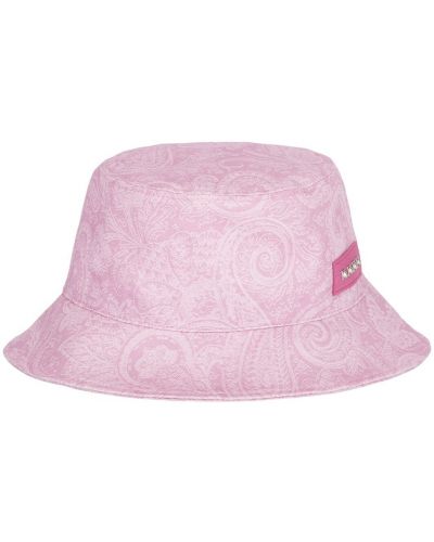 Chapeau en coton Etro rose