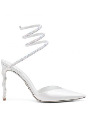Полуотворени обувки бяло René Caovilla
