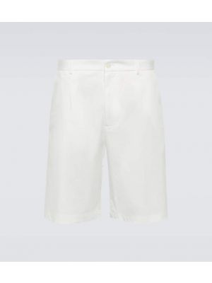 Bombažne bermuda kratke hlače Dolce&gabbana bela