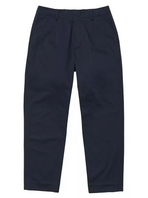 Атласные прямые брюки Rag & Bone синие