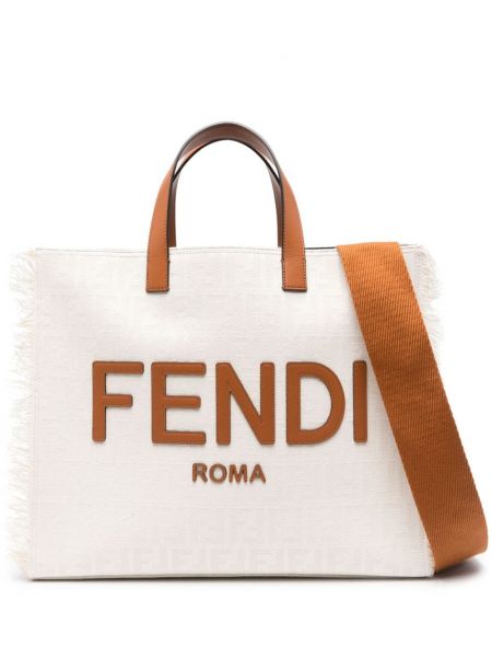 Жакардови шопинг чанта Fendi