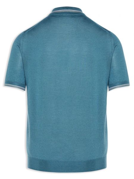 Svītrainas polo krekls Fedeli zils