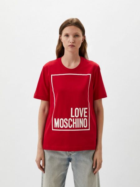Футболка Love Moschino красная