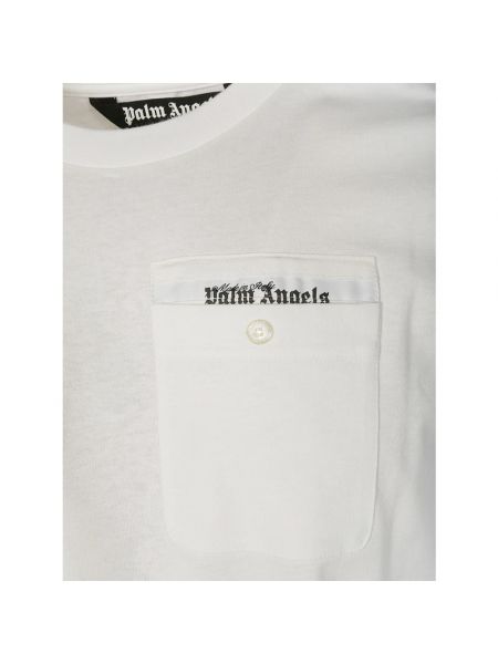 Camiseta con bolsillos Palm Angels blanco