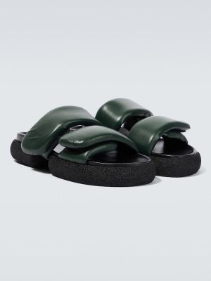 Kožené sandále Dries Van Noten zelená