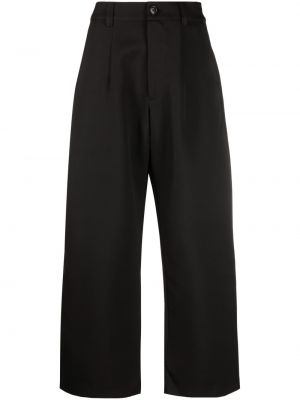 Krajkové šněrovací kalhoty relaxed fit Vaquera černé