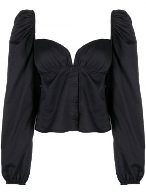 Блуза с дълъг ръкав Federica Tosi черно