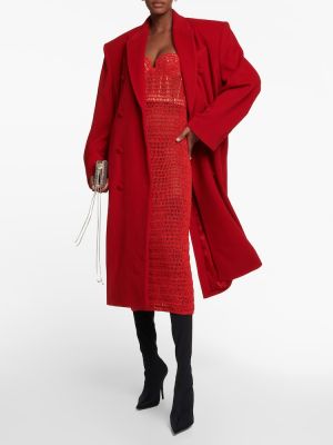Palton de lână Magda Butrym roșu
