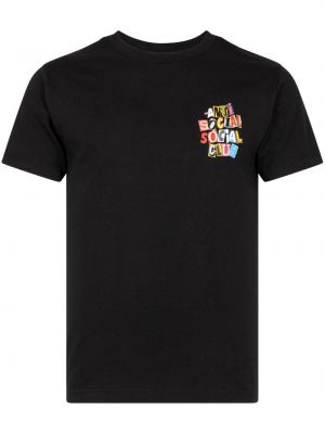 T-krekls Anti Social Social Club melns
