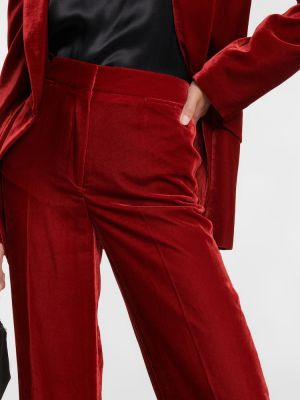 Pantaloni de catifea Stella Mccartney roșu