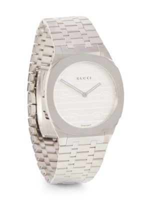Armbanduhr aus edelstahl Gucci silber