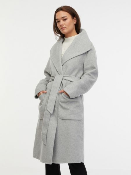 Płaszcz zimowy wełniany Orsay szary