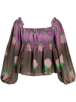 Blommig blus Cynthia Rowley