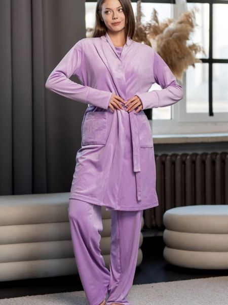 Фіолетовий халат Maritel