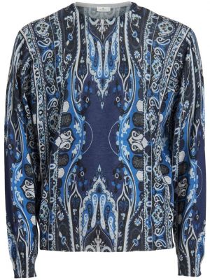 Pullover mit print mit paisleymuster Etro blau