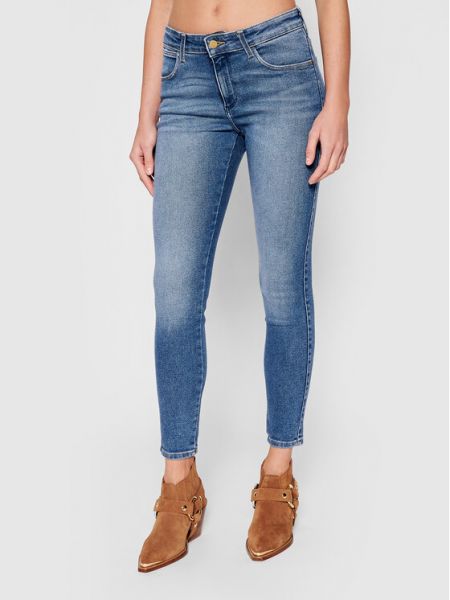 Jeansy W28KTX386 Niebieski Skinny Fit Wrangler