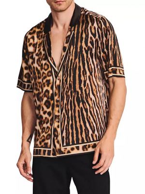 Леопардовая рубашка Ser.o.ya коричневая