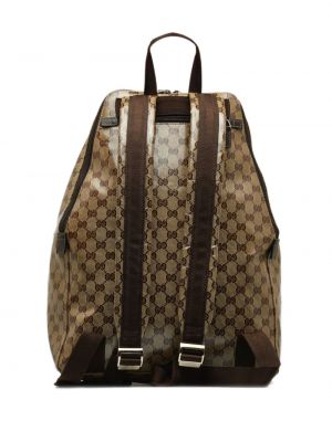Křišťálový batoh Gucci Pre-owned hnědý