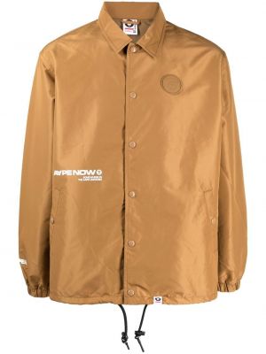 Camicia con stampa Aape By *a Bathing Ape® marrone