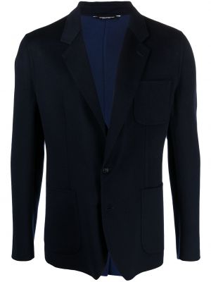 Ull lang blazer Dolce & Gabbana blå